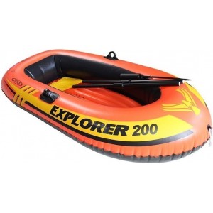 INTEX EXPLORER 200. Обзор двухместной надувной лодки для детей от 6 лет и подростков