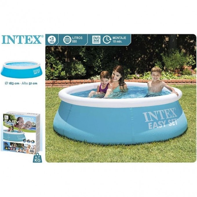 Бассейн надувной 183 51. Intex easy Set 183x51. 28101 Интекс. Intex 51x183. Бассейн 28101.