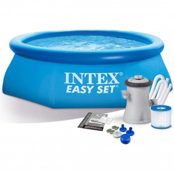 Бассейн надувной INTEX EASY SET 28112, 244х76 см фильтр-насос