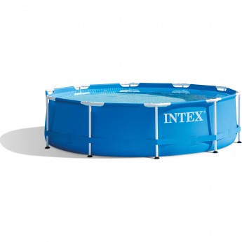Каркасный бассейн INTEX METAL FRAME 28242 457х122см, фильтр-насос, лестница, тент, подстилка