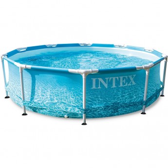 Каркасный бассейн INTEX METAL FRAME BEACHSIDE 28208 305х76см, 4485л, фильтр-насос 1250л/ч