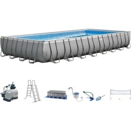 Каркасный бассейн INTEX ULTRA FRAME 26378 975х488х132см, фильтр-насос, лестница, тент, подстилка Каркасный бассейн INTEX ULTRA FRAME 26378 975х488х132см, фильтр-насос, лестница, тент, подстилка