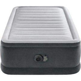 Надувная кровать INTEX COMFORT-PLUSH 67766 99х191х33см, встроенный насос 220V