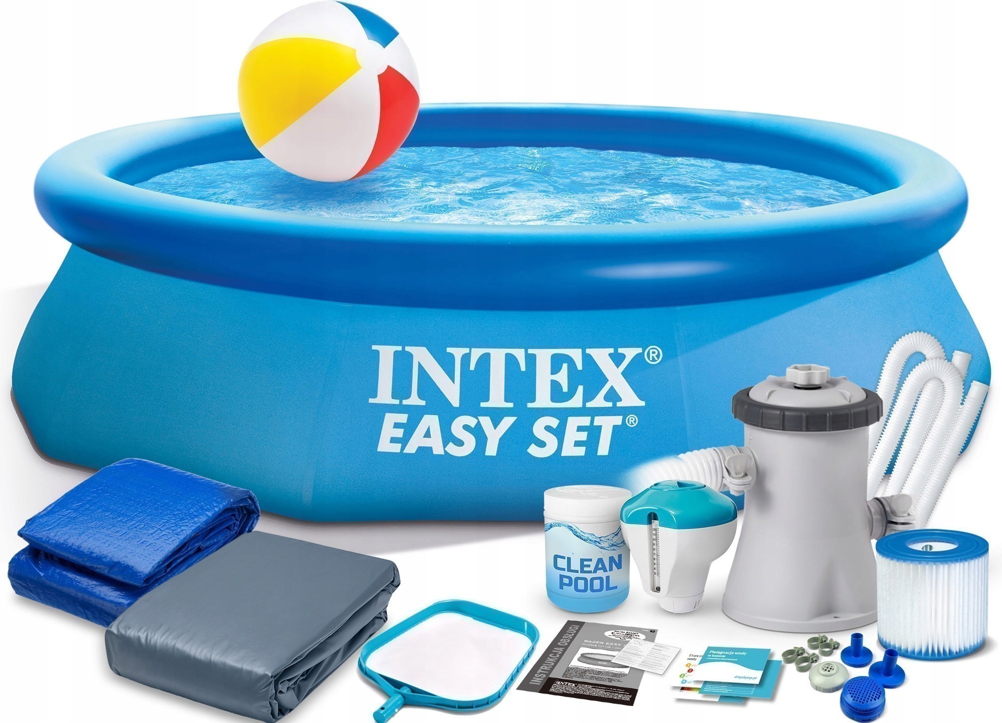 Обзор INTEX EASY SET. Недорогие и простые в установке надувные бассейны ...