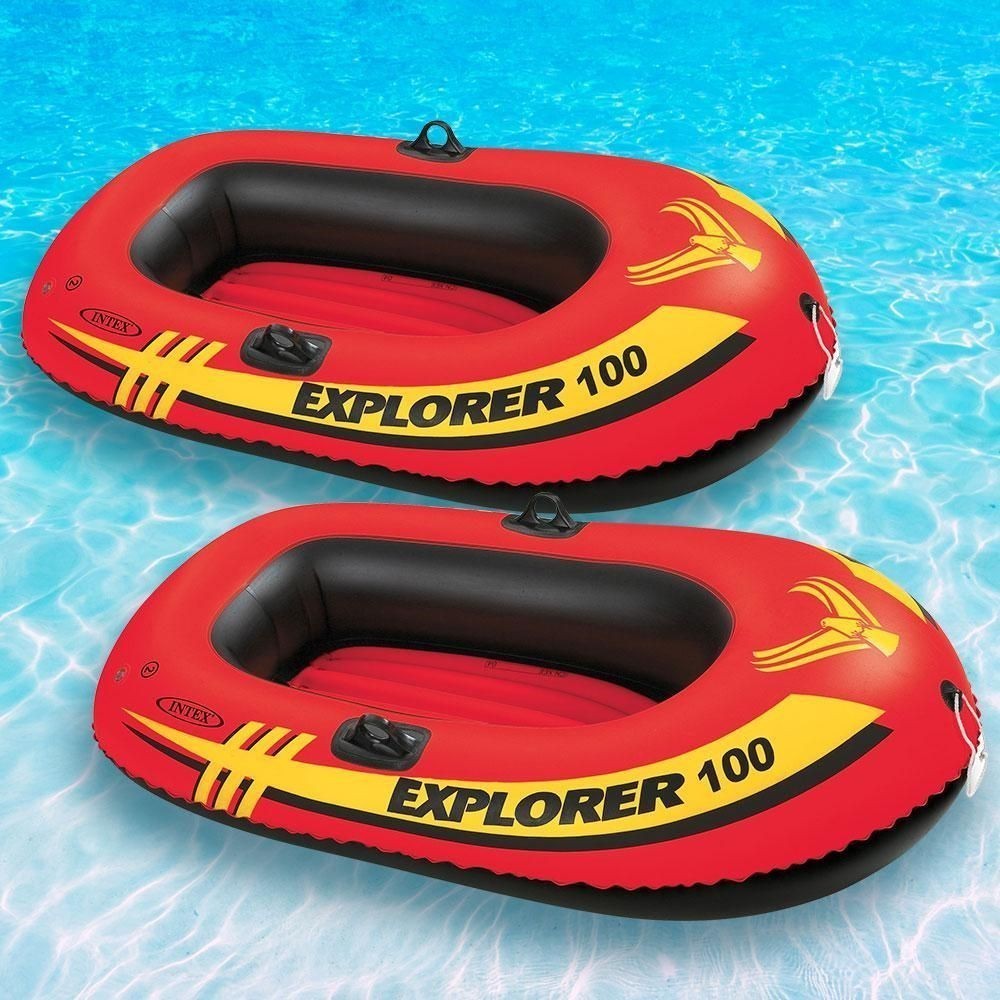 Обзор INTEX EXPLORER 100. Одноместная надувная лодка для детей и подростков