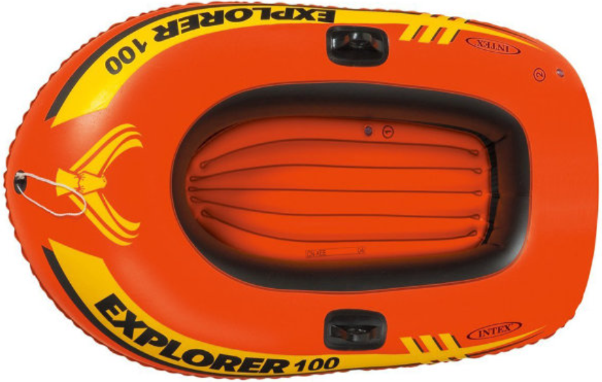 Обзор INTEX EXPLORER 100. Одноместная надувная лодка для детей и подростков