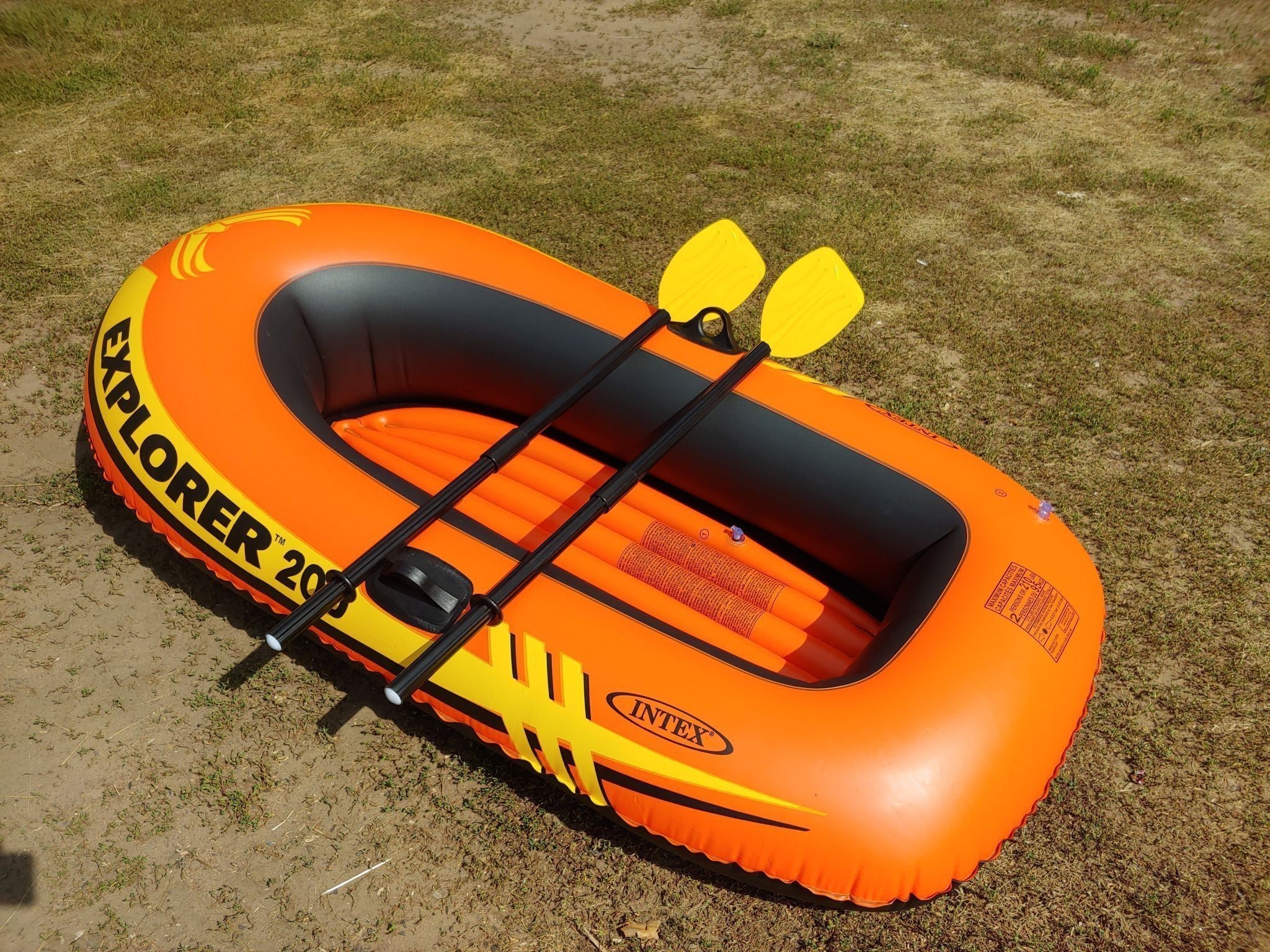Обзор INTEX EXPLORER 200. Двухместная надувная лодка для детей и подростков