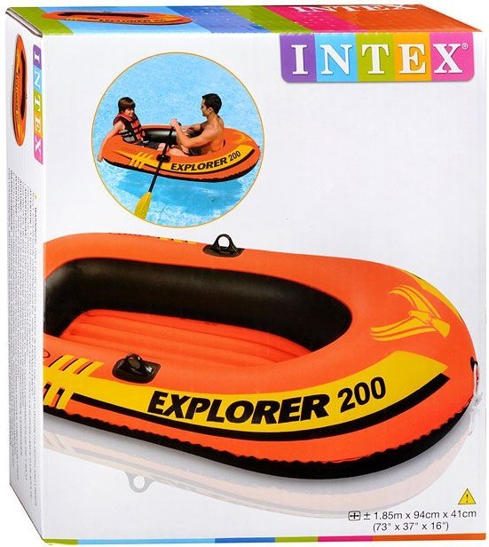 Обзор INTEX EXPLORER 200. Двухместная надувная лодка для детей и подростков